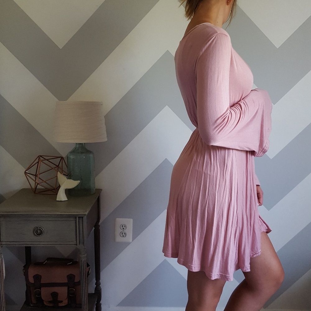 Uber soft pink short dress